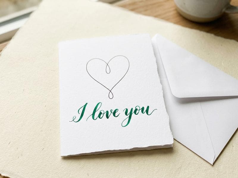 Minimalist Love Card - Image 1