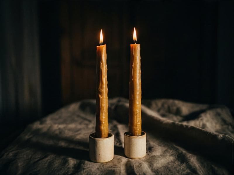 Beeswax Taper Candles - Image 1