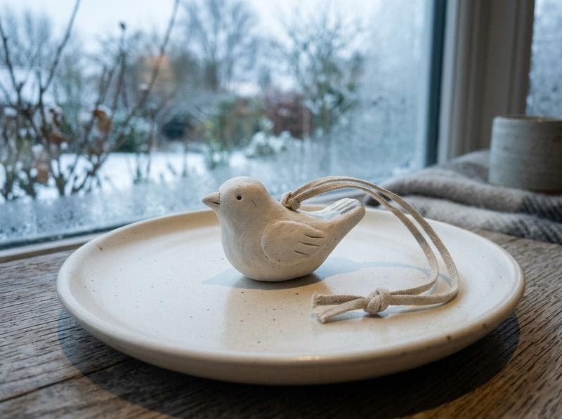 Clay Bird Ornament - Image 1